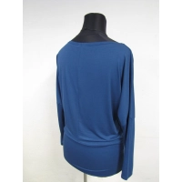 Bluzka Bonie z marszczeniem tuszującym brzuszek - indygo